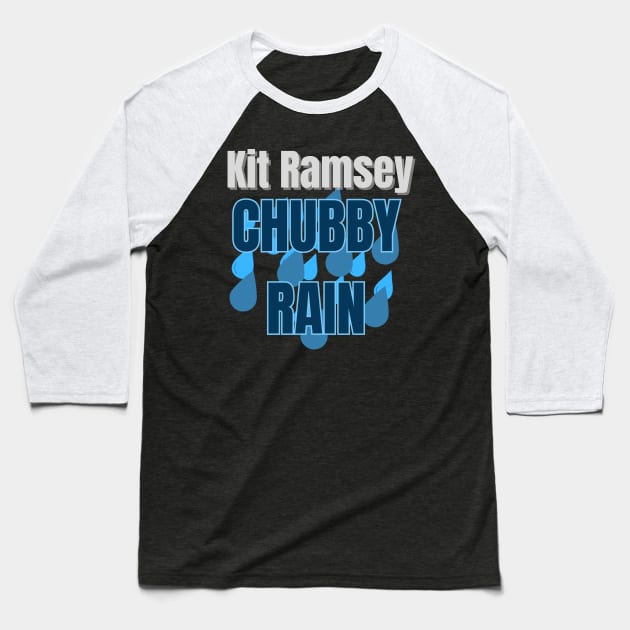 Chubby Rain Baseball T-Shirt by Spatski